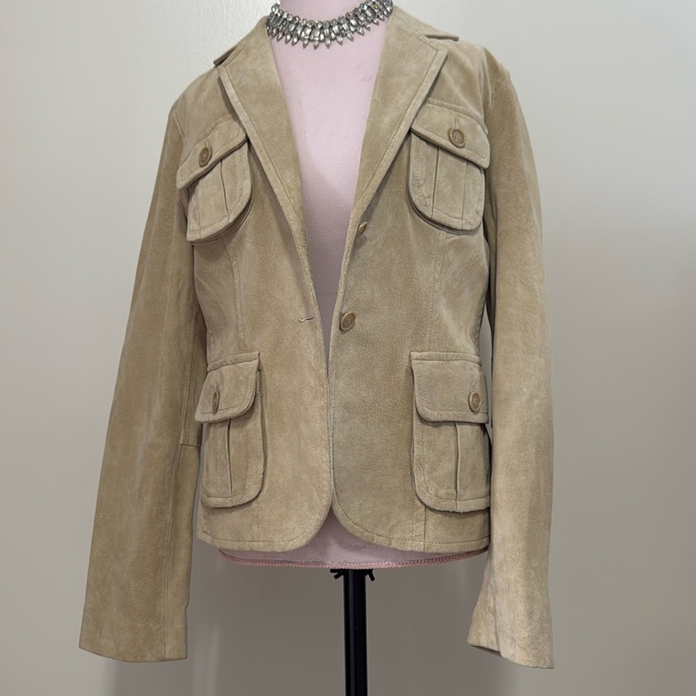 Karen Kane tan suede jacket in size large